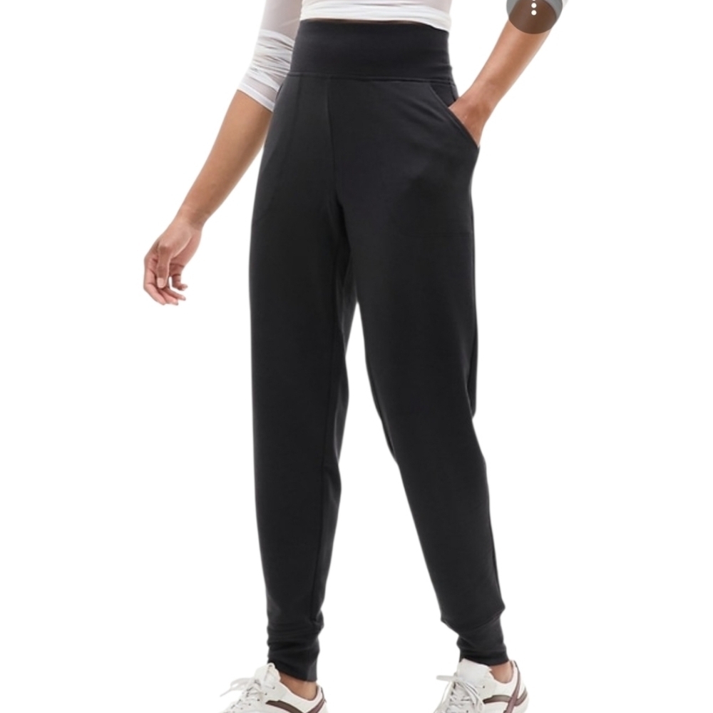 Athleta black high waisted black joggers small